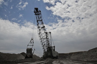 caption: A coal mine operation in Wyoming.