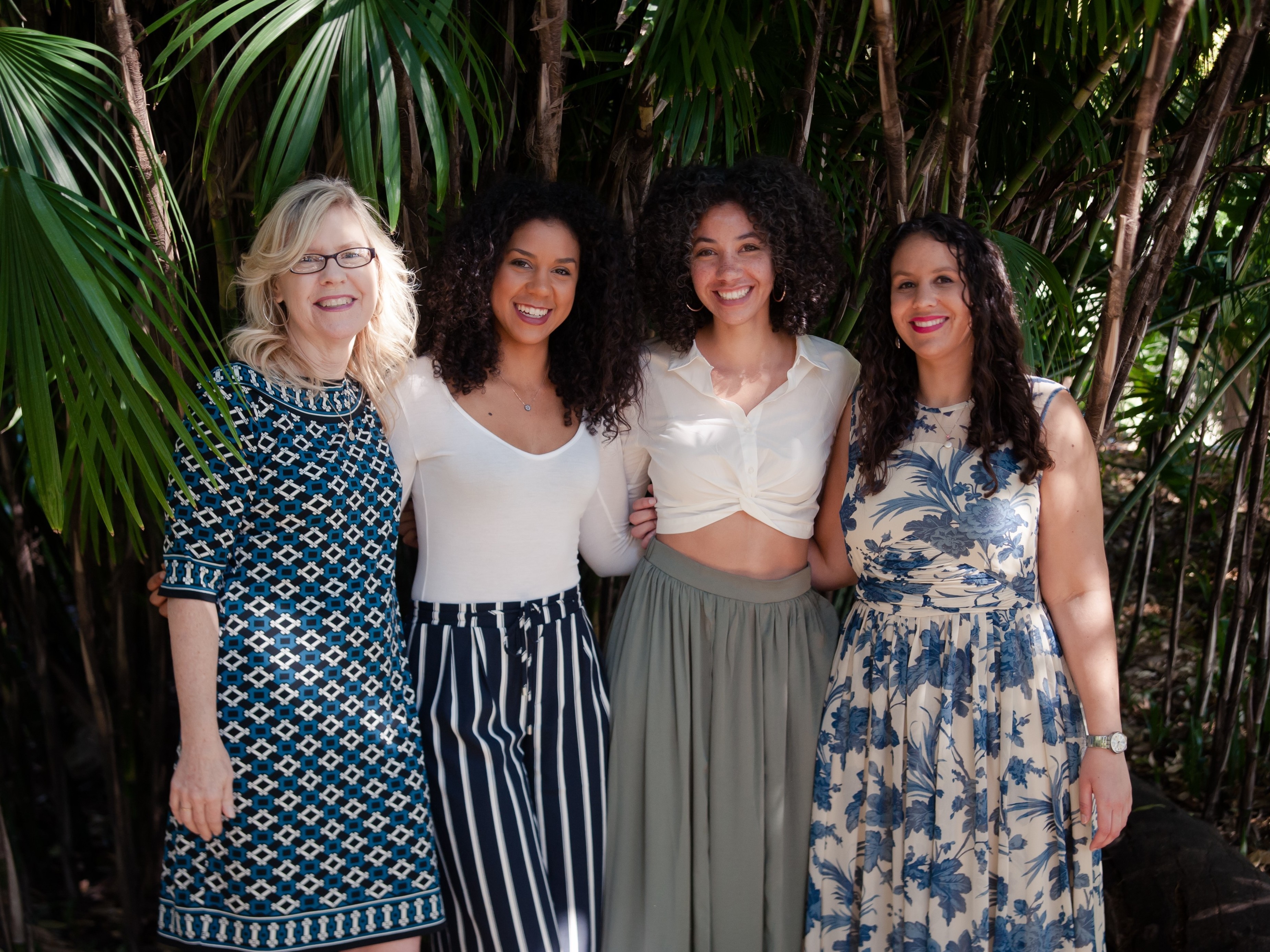 caption: Author Susan Straight with her three daughters.