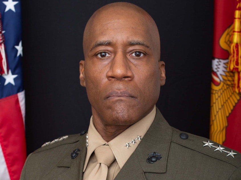 caption: Lt. Gen. Michael E. Langley is up for a nomination that would make him the first Black four-star general in the U.S. Marine Corps' 246-year history.