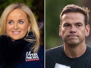 caption: Communications between Fox News CEO Suzanne Scott and Fox Corp. head Lachlan Murdoch following the 2020 presidential election are being scrutinized in a $1.6 billion defamation lawsuit. Murdoch praised Scott's performance in an appearance on Thursday.
