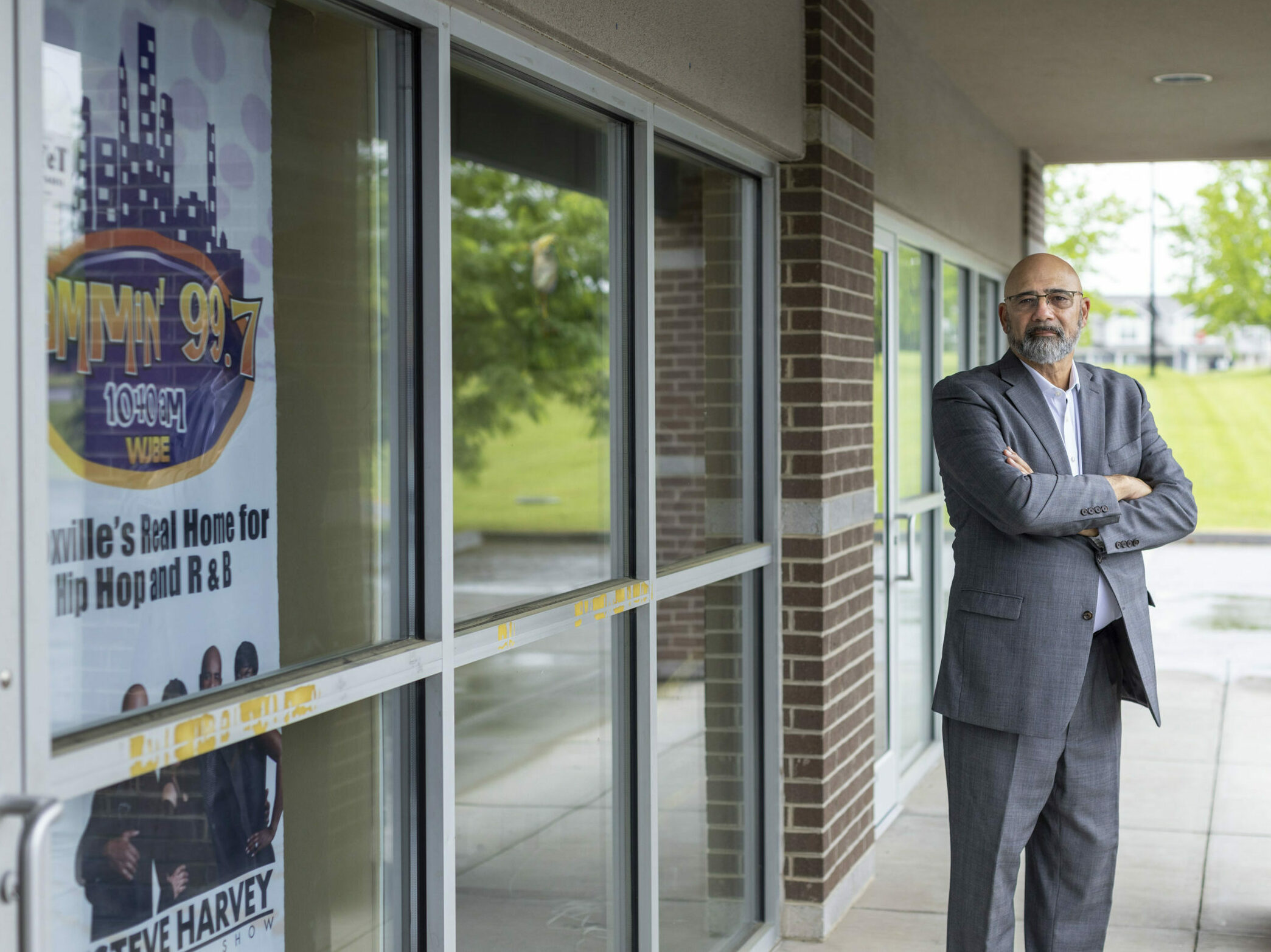 caption: Joe Armstrong, the owner of WJBE 99.7 FM/1040 AM — whose call letters pay tribute to the original WJBE's owner, the Godfather of Soul, James Brown — says the Federal Communications Commission is threatening to revoke his broadcast license over his prior conviction for a tax crime, one that occurred years before he took ownership of the station.