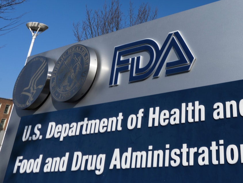 caption: The FDA warned consumers to stop using eyedrop products from six different brands on Wednesday after agency investigators found bacteria contamination at a manufacturing site.