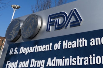 caption: The FDA warned consumers to stop using eyedrop products from six different brands on Wednesday after agency investigators found bacteria contamination at a manufacturing site.