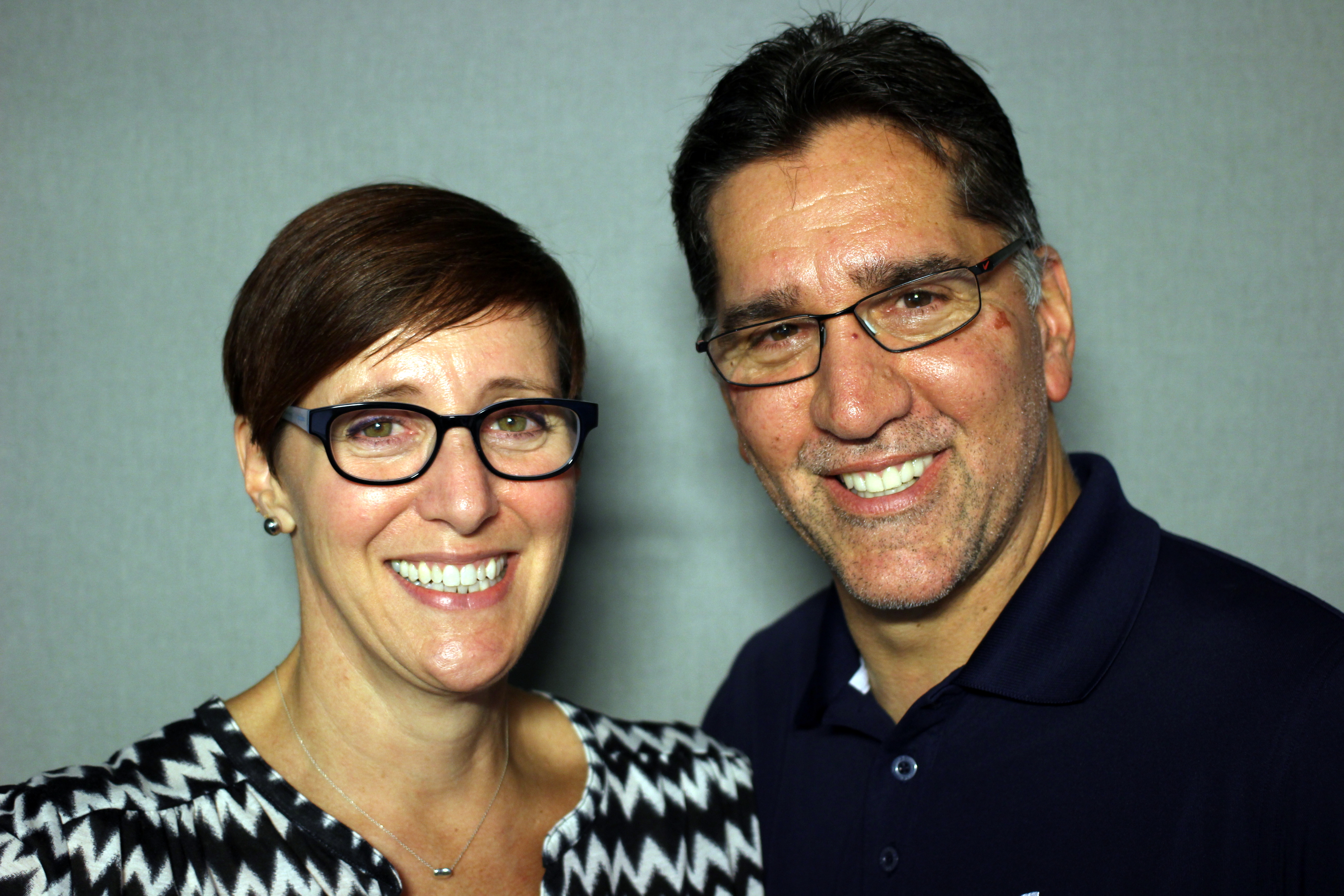 caption: Anne Delvecchio and Larry Valdez