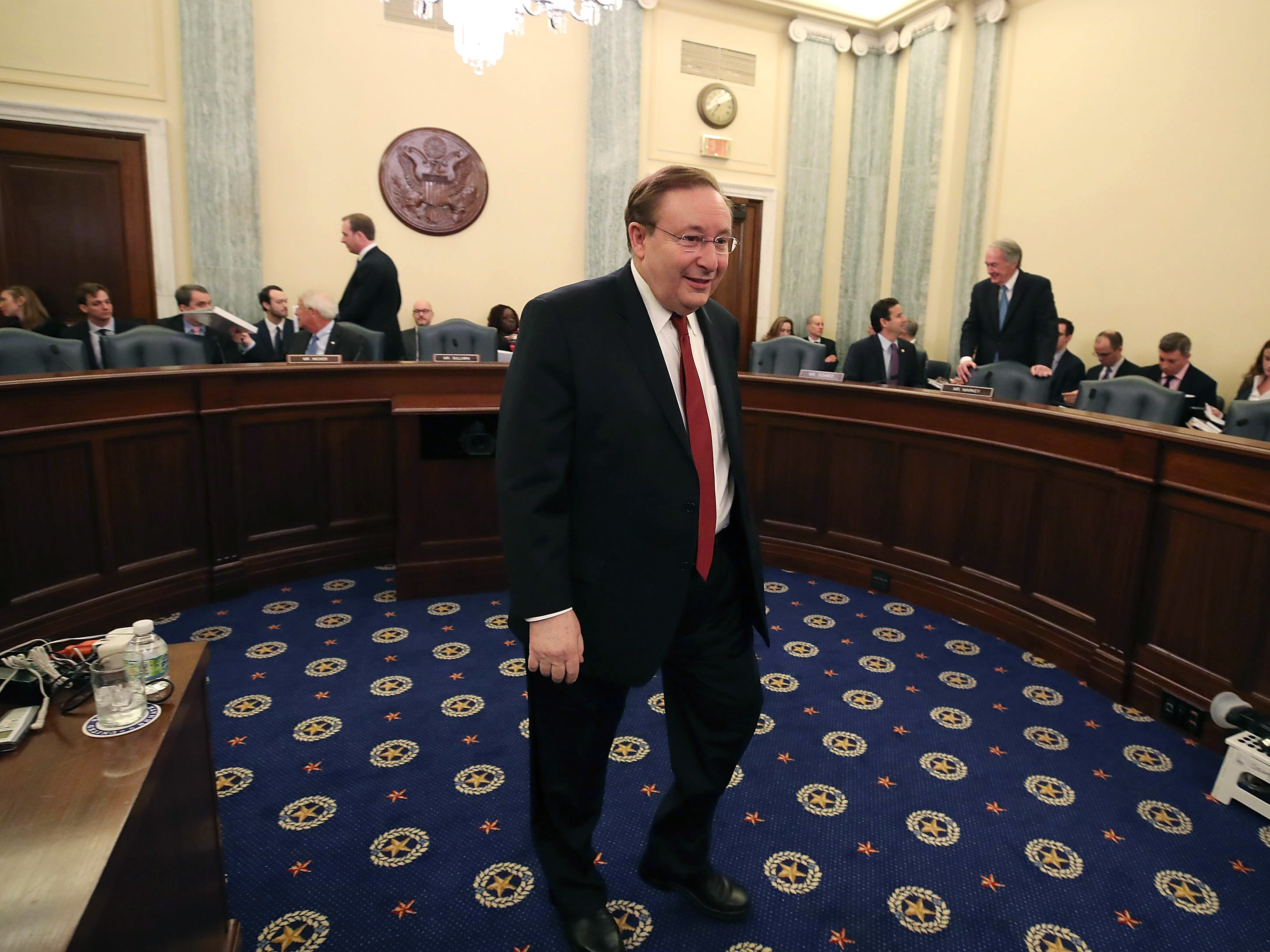 caption: National Oceanic and Atmospheric Administration leader Barry Myers, a Trump appointee, was previously the CEO of AccuWeather. His company has sought to prevent the National Weather Service from communicating directly with the public such that his and other companies could do so. He now oversees the NWS.