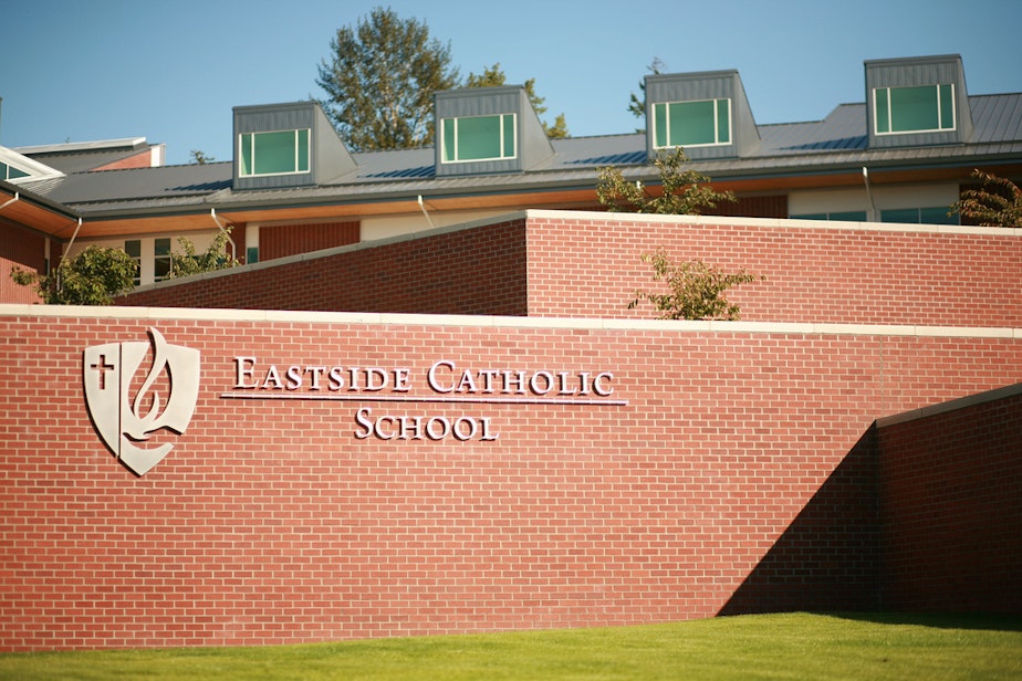 caption: President of Eastside Catholic School Sister Mary Tracy resigns just weeks after its vice principal was dismissed for marrying his same-sex partner.