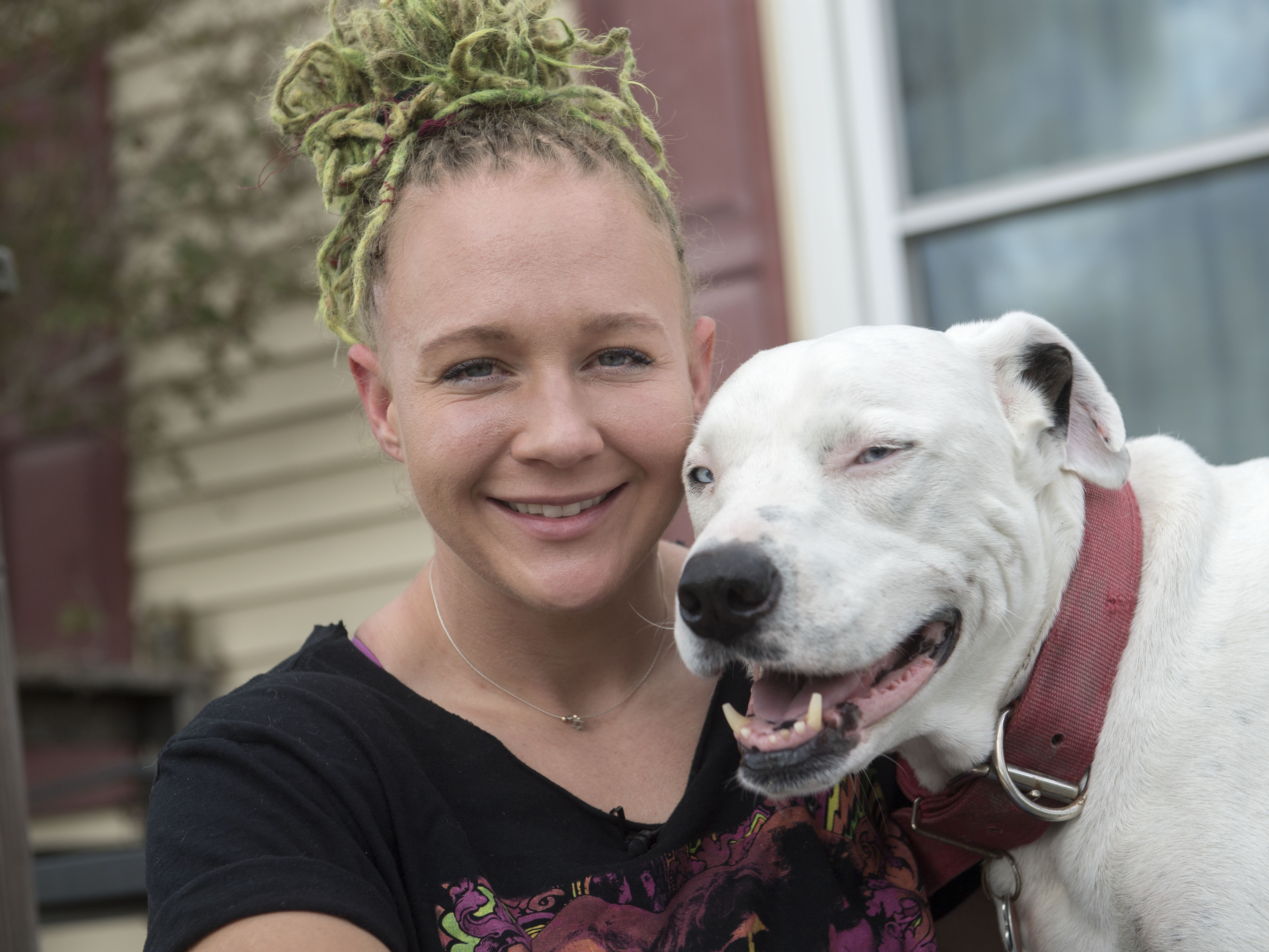 caption: Former military linguist Reality Winner, shown here in November 2022.