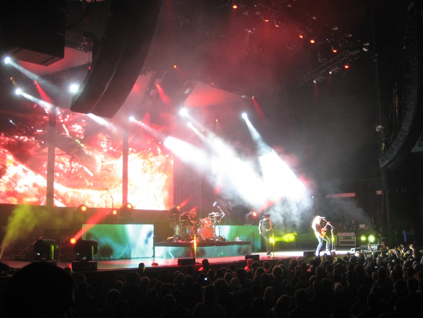 caption: Alice in Chains at Molson Amphitheatre in Toronto, Ontario, September 18, 2010. Alice In Chains' music is being considered for the musical Seattle Repertory Theatre is commissioning 
