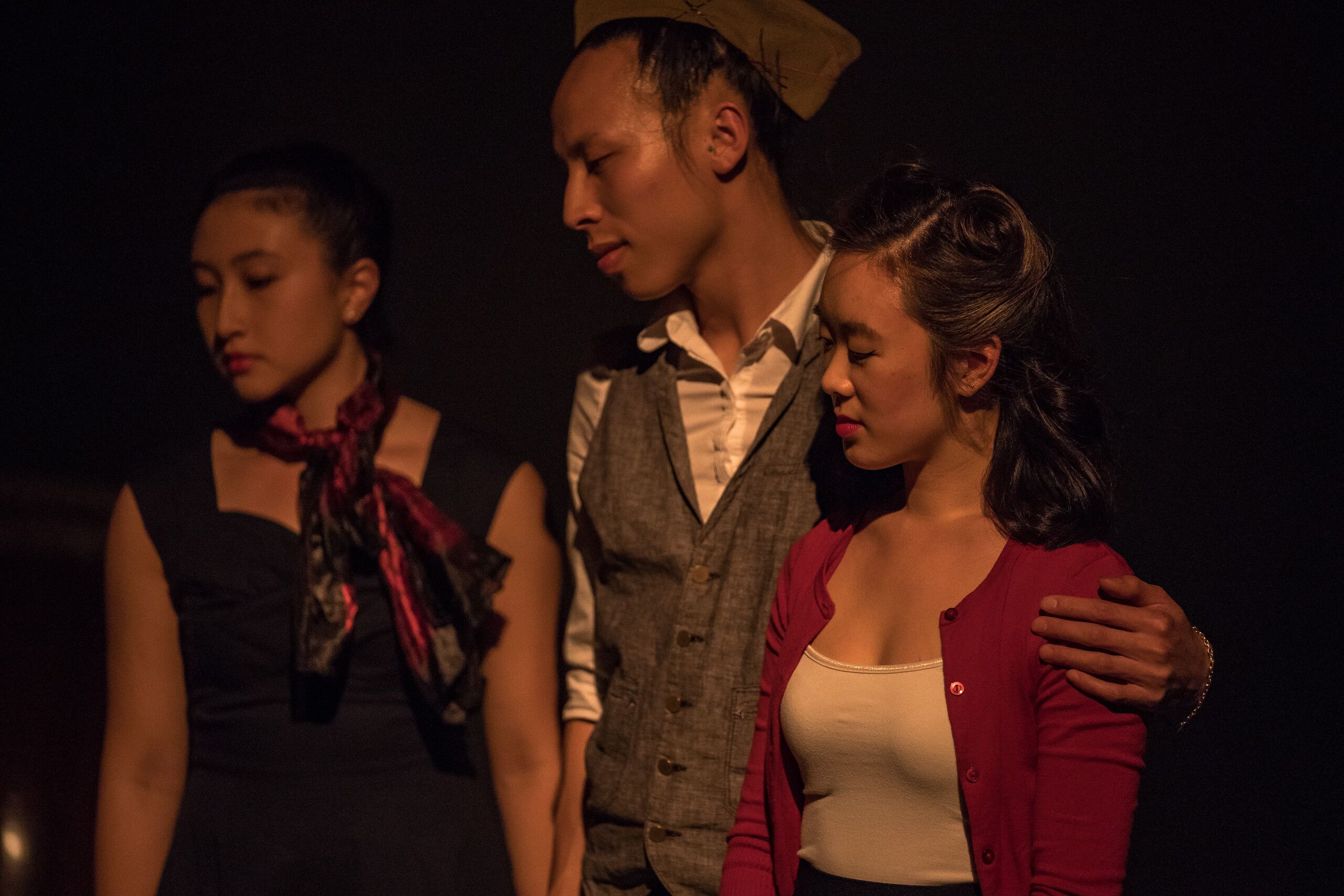 caption: Farewell Shikata Ga Nai cast members