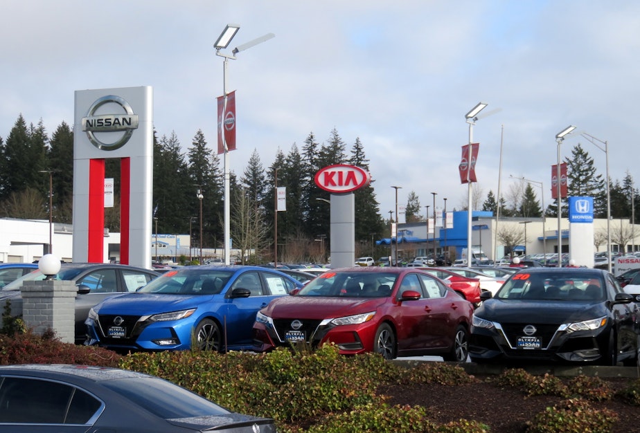 caption: All new cars sold in Washington state would need to be electric by 2030 if the legislature approves a pending bill.