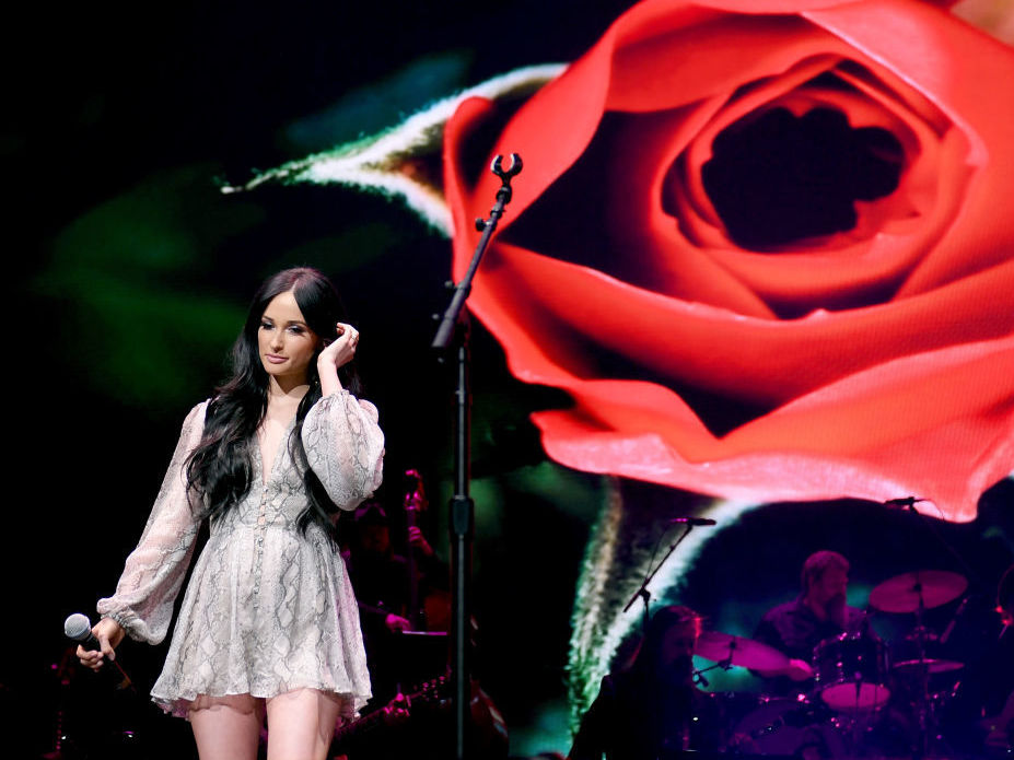 caption: Singer and songwriter Kacey Musgraves, performing in Nashville on April 1.