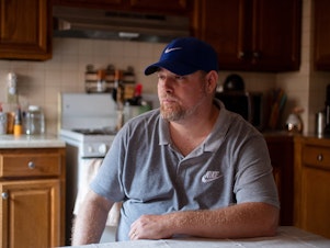 caption: David Jones dusts his house almost daily because the air in his neighborhood is so polluted. "You wake up in the morning and your throat hurts," he says. He is one of millions of people in the United States who live with dangerous air pollution, including gasses and particulates so small that they can worm their way deep into one's lungs and even cross into the brain.
