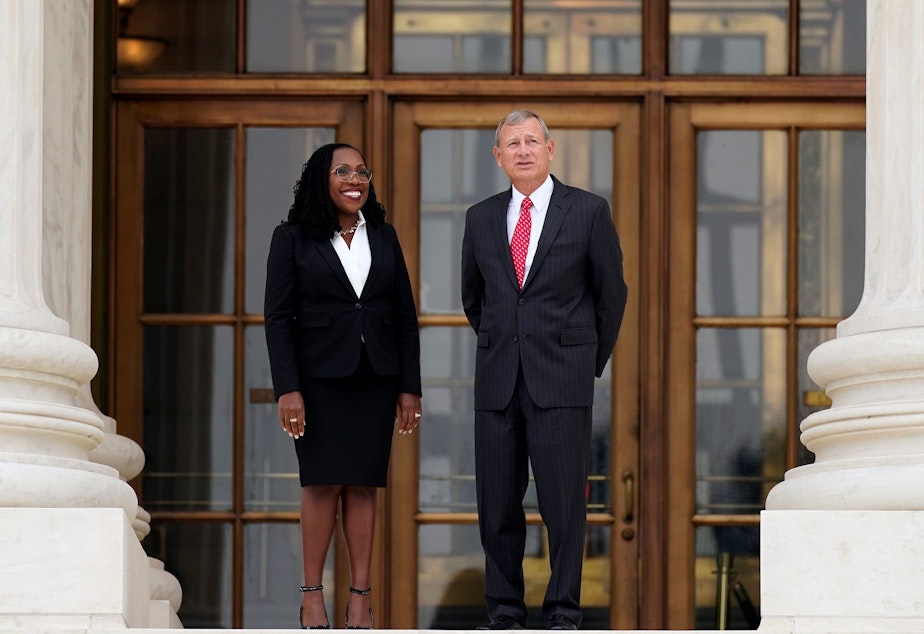 KUOW - Supreme Court Judge Ketanji Brown Jackson gets formal induction  before the new term