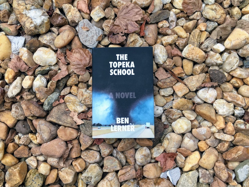 caption: cover of <em>The Topeka School </em>by Ben Lerner