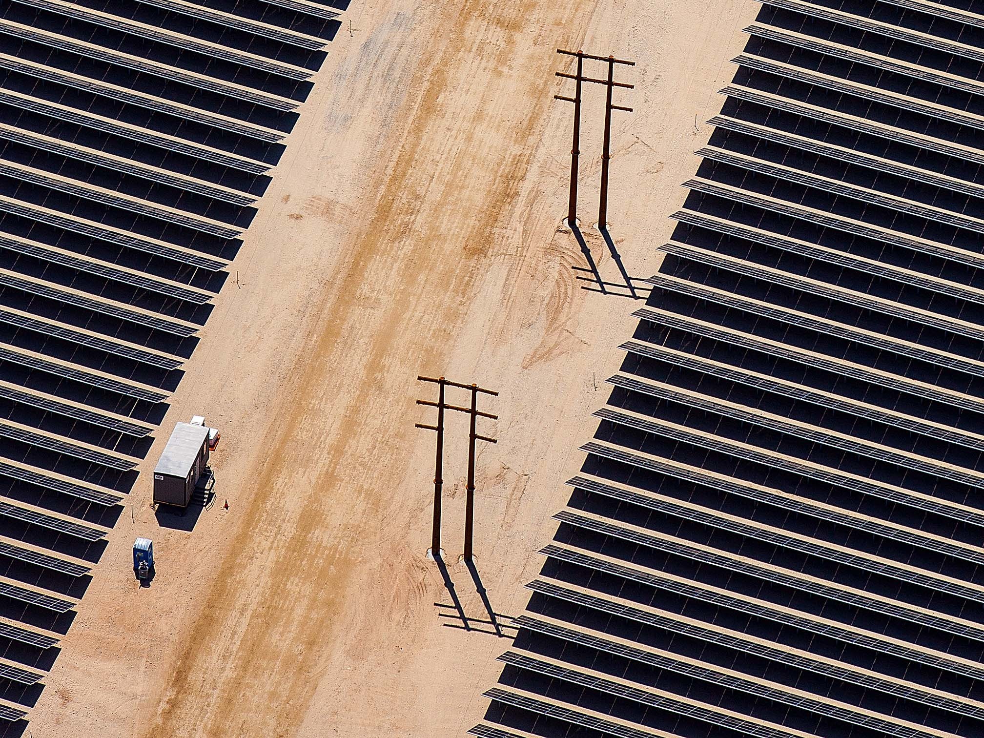 caption: In California's Mojave Desert sits First Solar Inc.'s Desert Sunlight Solar Farm. California is among the states leading the decarbonization charge.