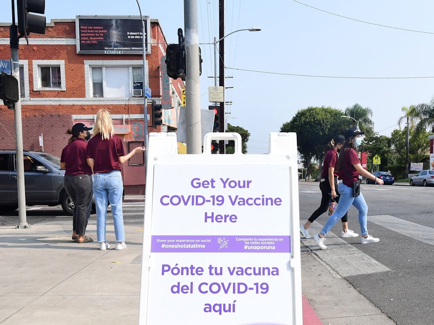 caption: Researchers say all three authorized COVID vaccines are good at keeping people out of the hospital, but Moderna seems to have the longest-lasting protection.