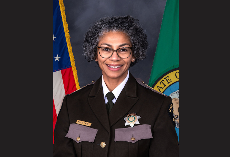 caption: Patti Cole-Tindall was appointed as interim King County Sheriff in January 2022. 