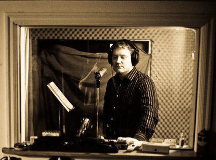 caption: James Burdyshaw at Egg Studios. 