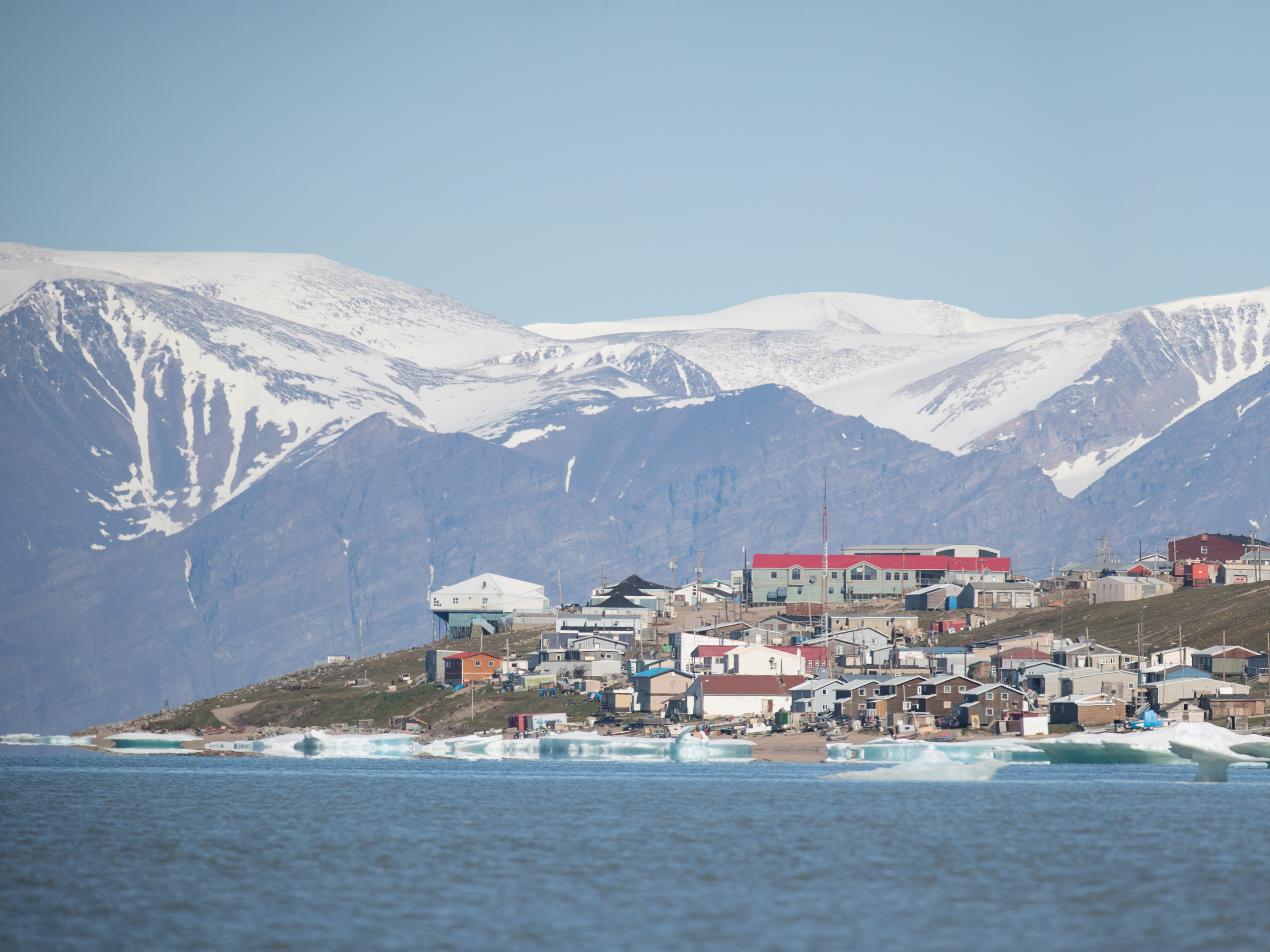 caption: Pond Inlet on Baffin Island is one of the Inuit communities in the Canadian arctic facing a TB outbreak.