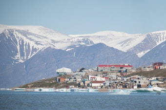 caption: Pond Inlet on Baffin Island is one of the Inuit communities in the Canadian arctic facing a TB outbreak.