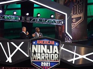 caption: Hosts of NBC's <em>American Ninja Warrior</em> Matt Iseman and Akbar Gbajabiamila.