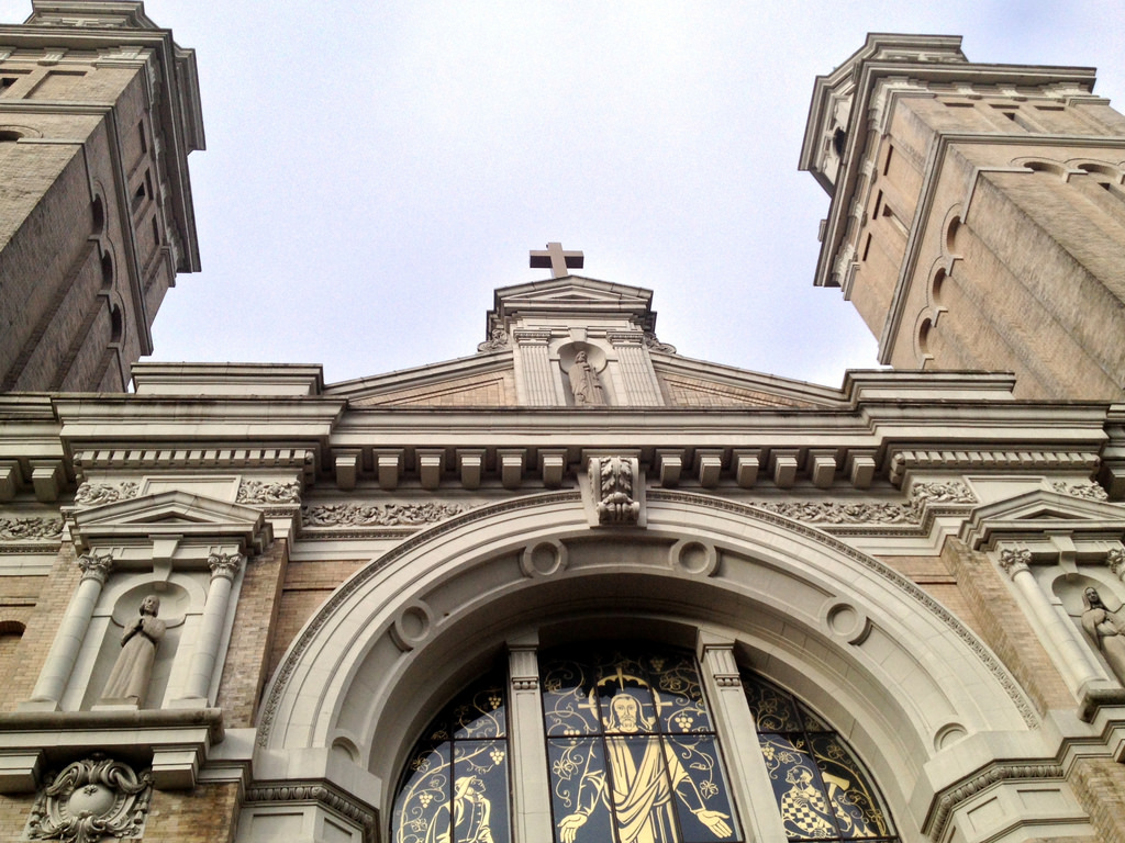 caption: St. James Cathedral in Seattle.