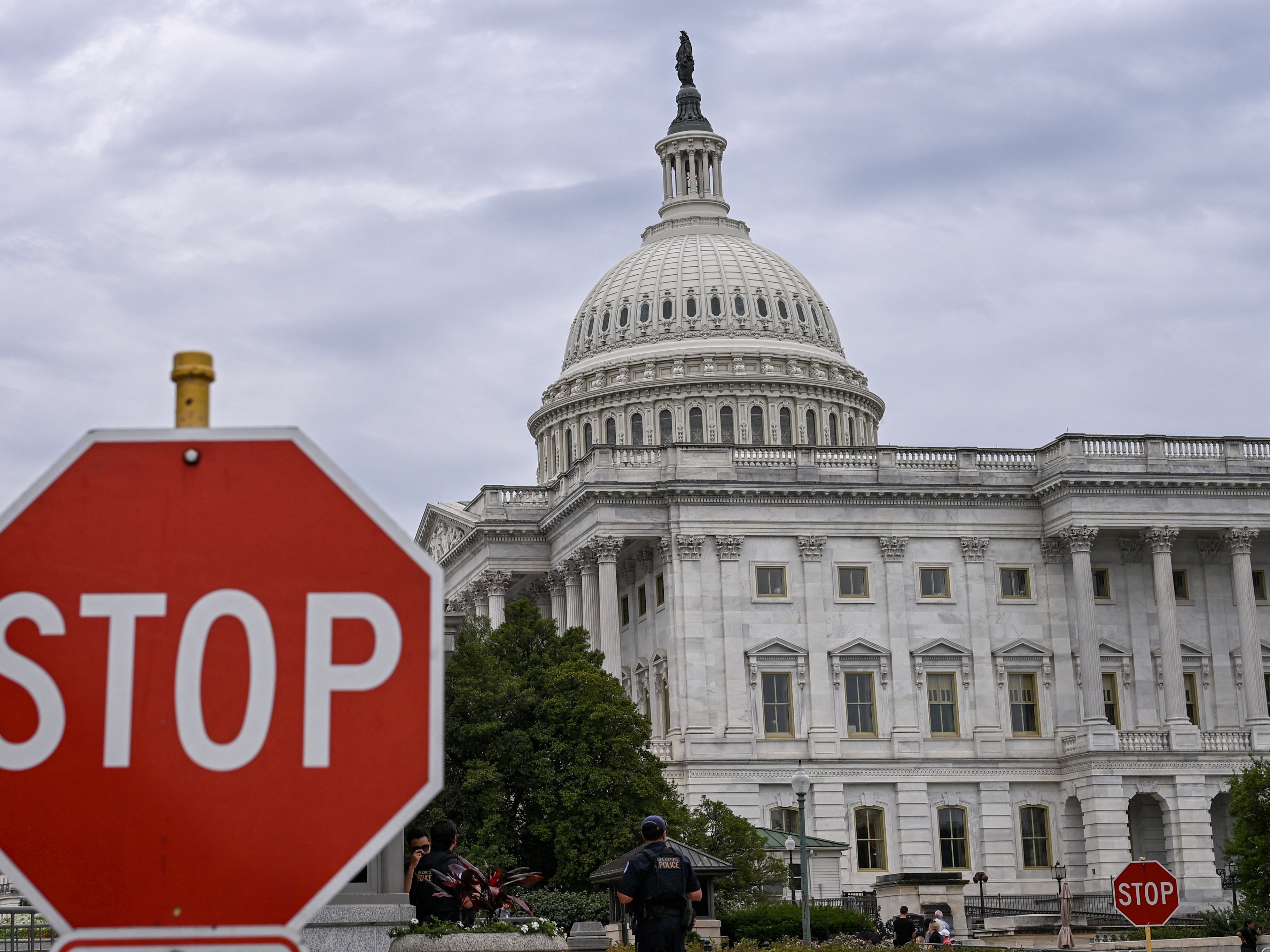 caption: The federal government shut down on Wednesday for the first time since December 2018. That shutdown lasted for five weeks, until January 2019.