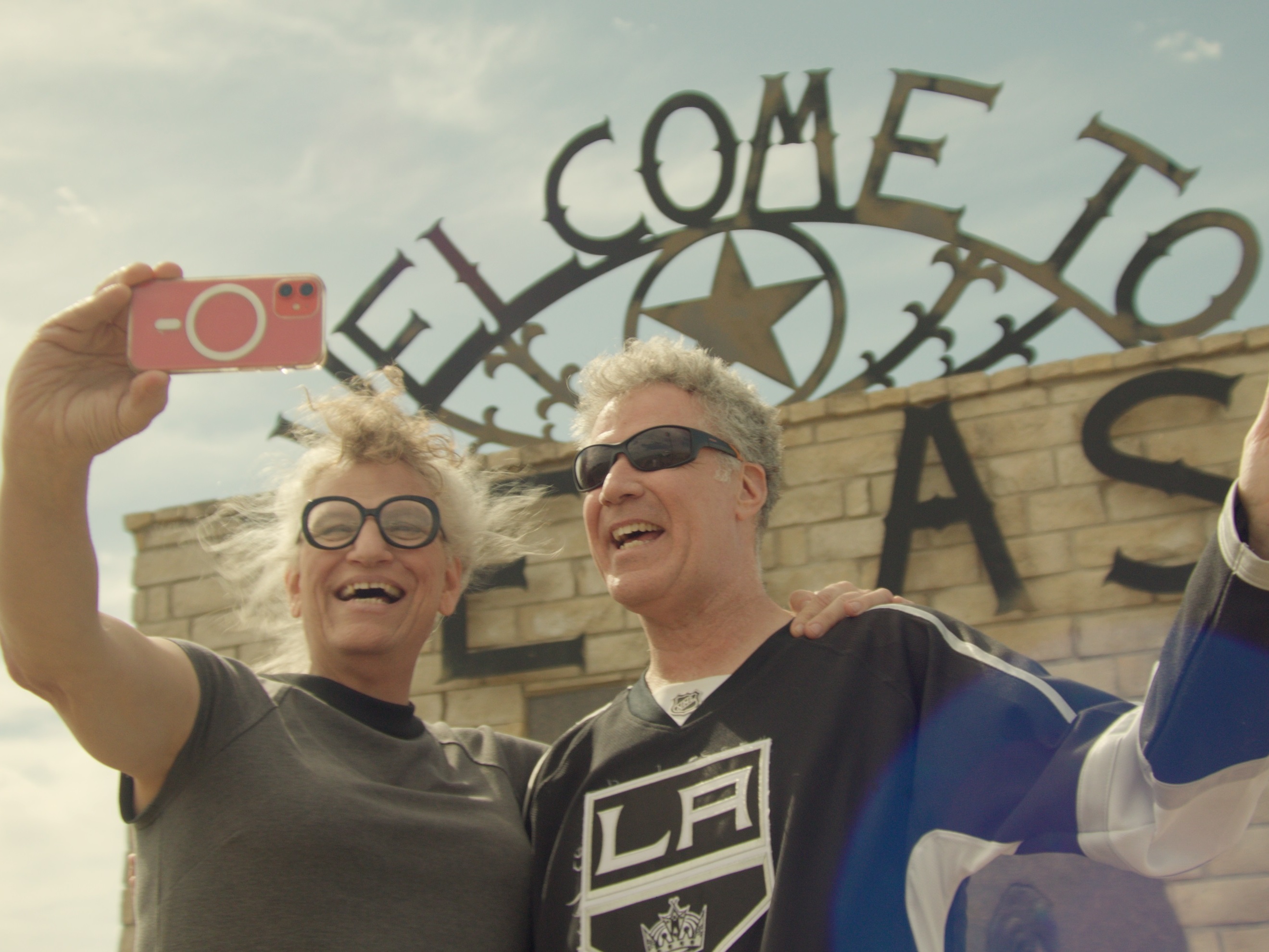 caption: Harper Steele and Will Ferrell roadtrip from New York to California in <em>Will &amp; Harper.</em>