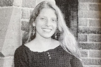 caption: Leah Bartell in 1994.