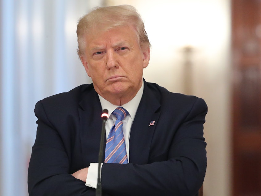 caption: President Trump is not pleased with the Supreme Court's decision on Thursday that his financial records have to be turned over to a New York grand jury.