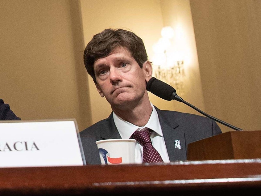 caption: Thomas Dobbs is the state health officer at the Mississippi State Department of Health. His name appears on the landmark Supreme Court case on abortion rights, despite having "nothing to do with it," he has said.