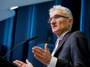 caption: Sir Mark Lowcock, the former head of the U.N.'s Office for the Coordination of Humanitarian Affairs, has written a memoir, <em>Relief Chief: A Manifesto for Saving Lives in Dire Times.</em> In 2017, he was appointed Knight Commander of the Order of the Bath for his work in international development.