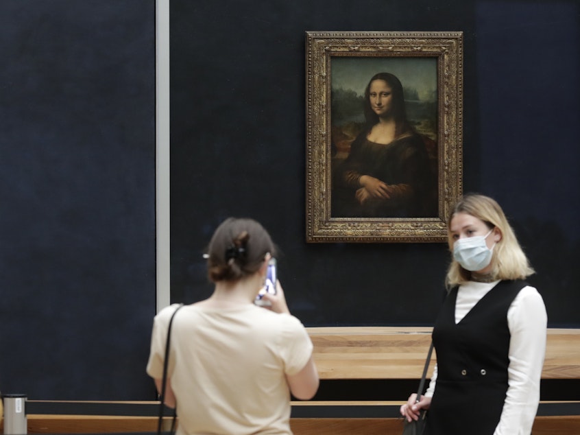 caption: The Mona Lisa last year in Paris.