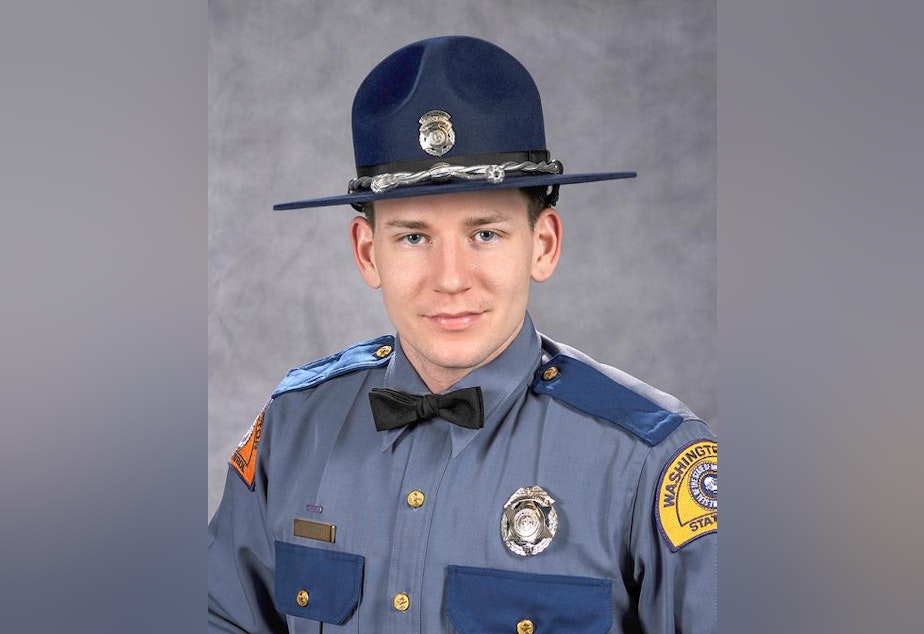 caption: David A. Bauders, a Washingon State Trooper, was killed while in Iraq with the National Guard.
