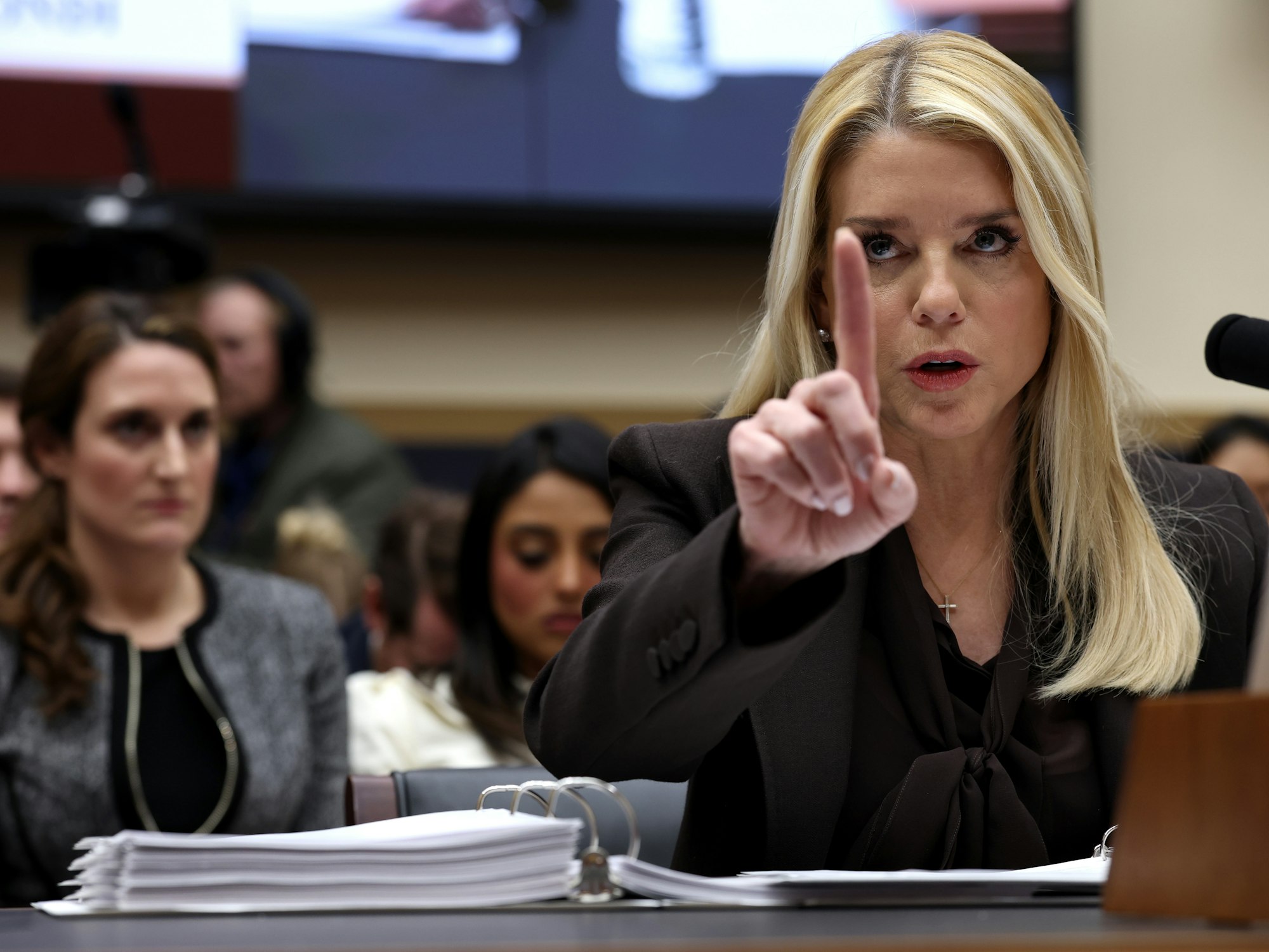 Former AG Pam Bondi to testify before Congress over handling of the Epstein files episode artwork