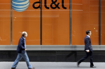caption: An AT&T store in New York. The telecommunications company said Saturday that a data breach has compromised the information tied to 7.6 million current customers.