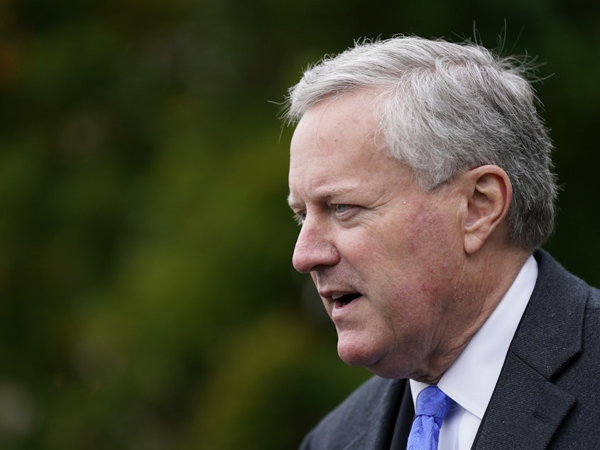 caption: A judge has ordered former White House chief of staff Mark Meadows to travel to Atlanta to testify before a special grand jury that's investigating whether then-President Donald Trump and his allies illegally tried to influence the state's 2020 election.