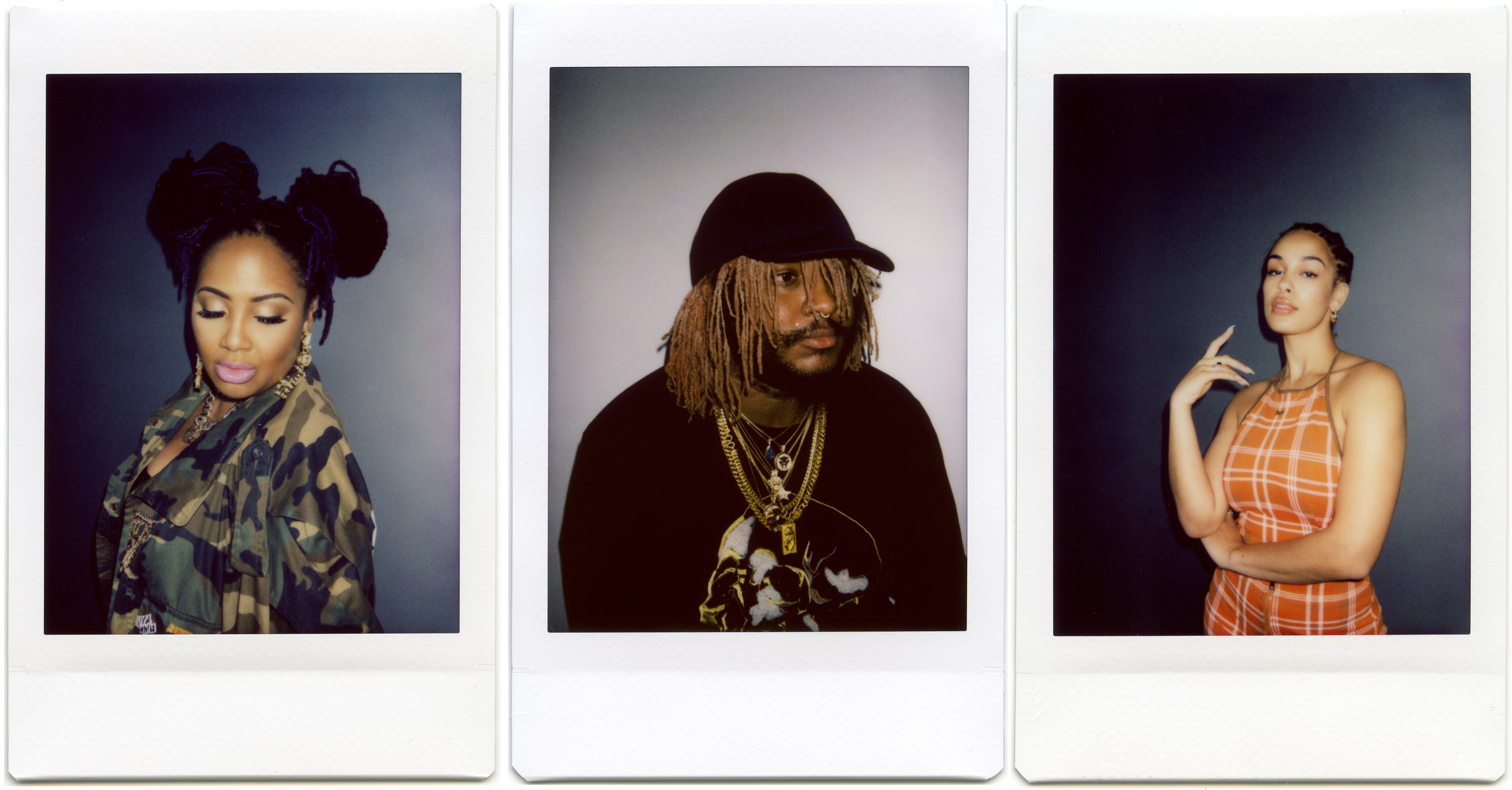 caption: Left to right: Lalah Hathaway, Thundercat, Jorja Smith.