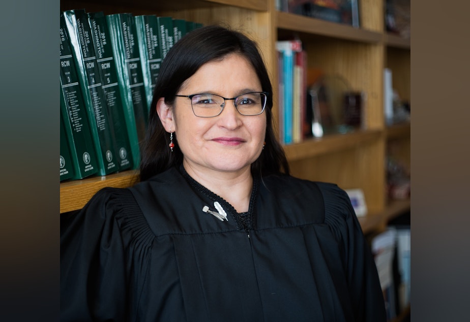 caption: Judge Raquel Montoya-Lewis has been appointed as the first Native American justice to serve on the Washington Supreme Court.