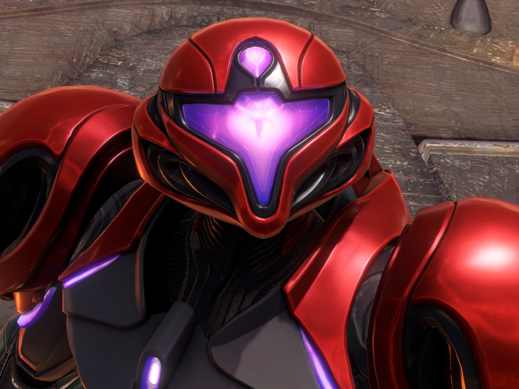 caption: Samus Aran in all her Nintendo Switch 2 glory.