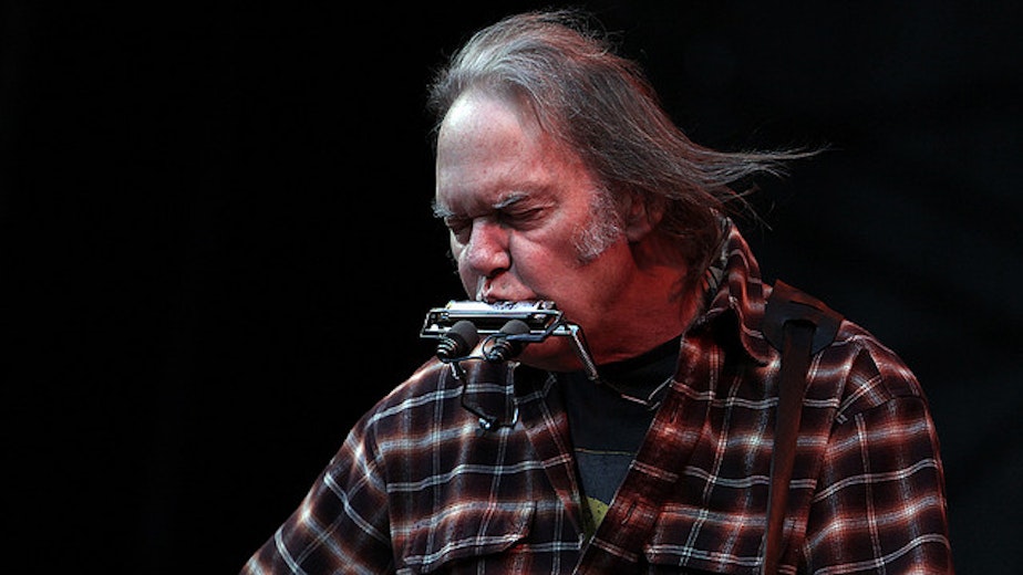 caption: Musician and Canadian Neil Young.