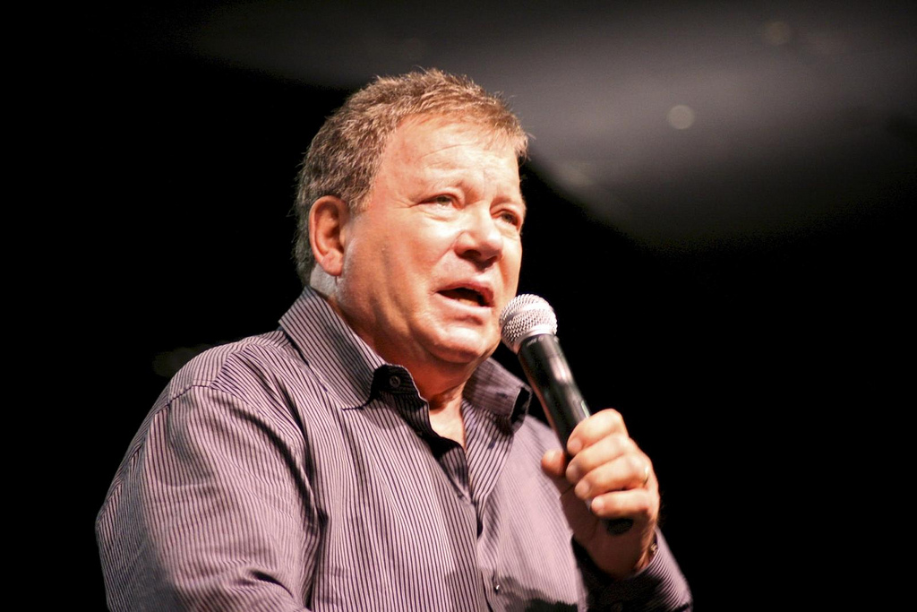 caption: William Shatner.