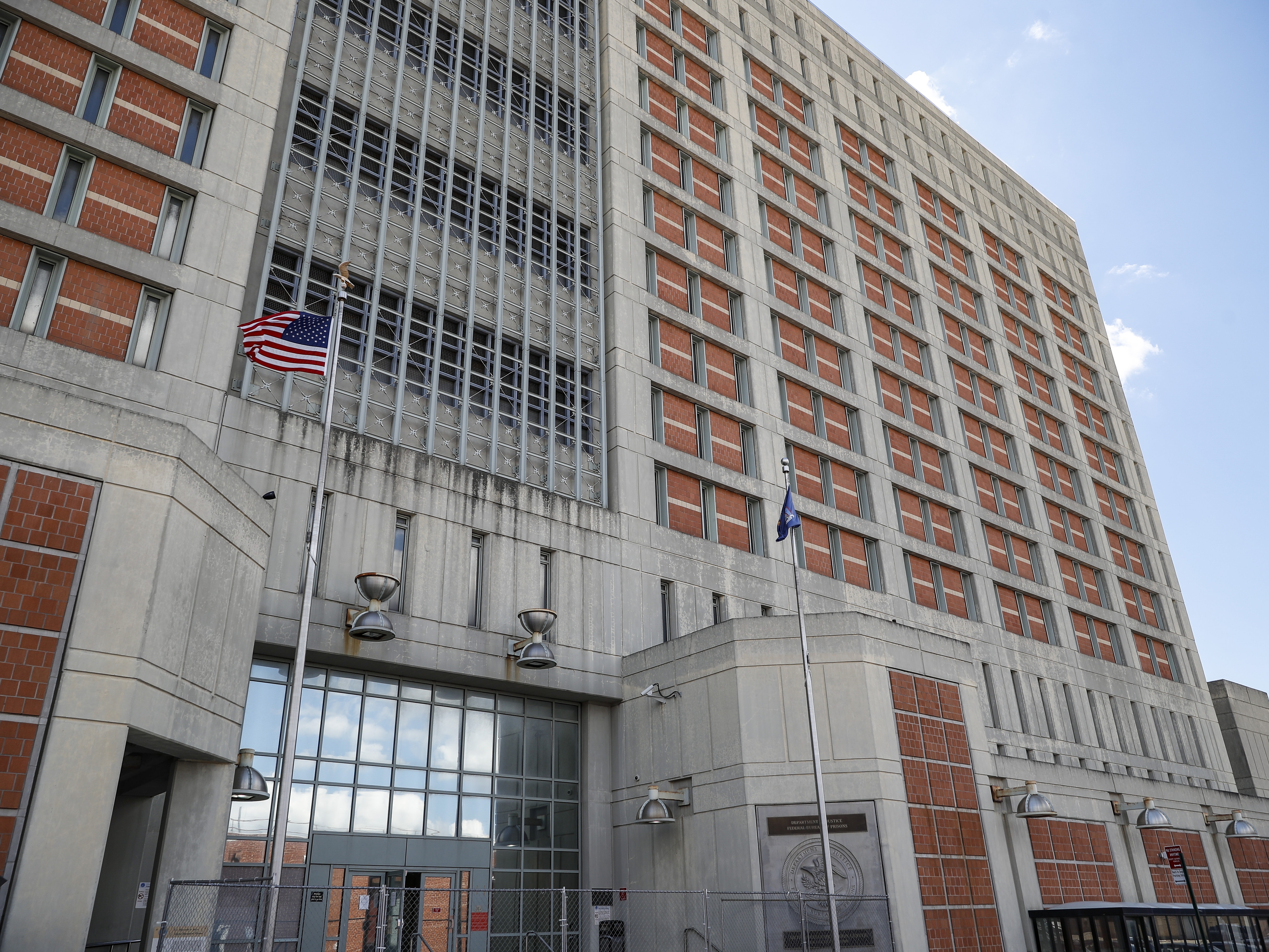 caption: The Metropolitan Detention Center in the Brooklyn borough of New York is shown Tuesday, July 14, 2020.