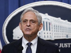 caption: Attorney General Merrick Garland made remarks Thursday regarding the FBI search of former President Trump's Florida home that took place earlier this week.