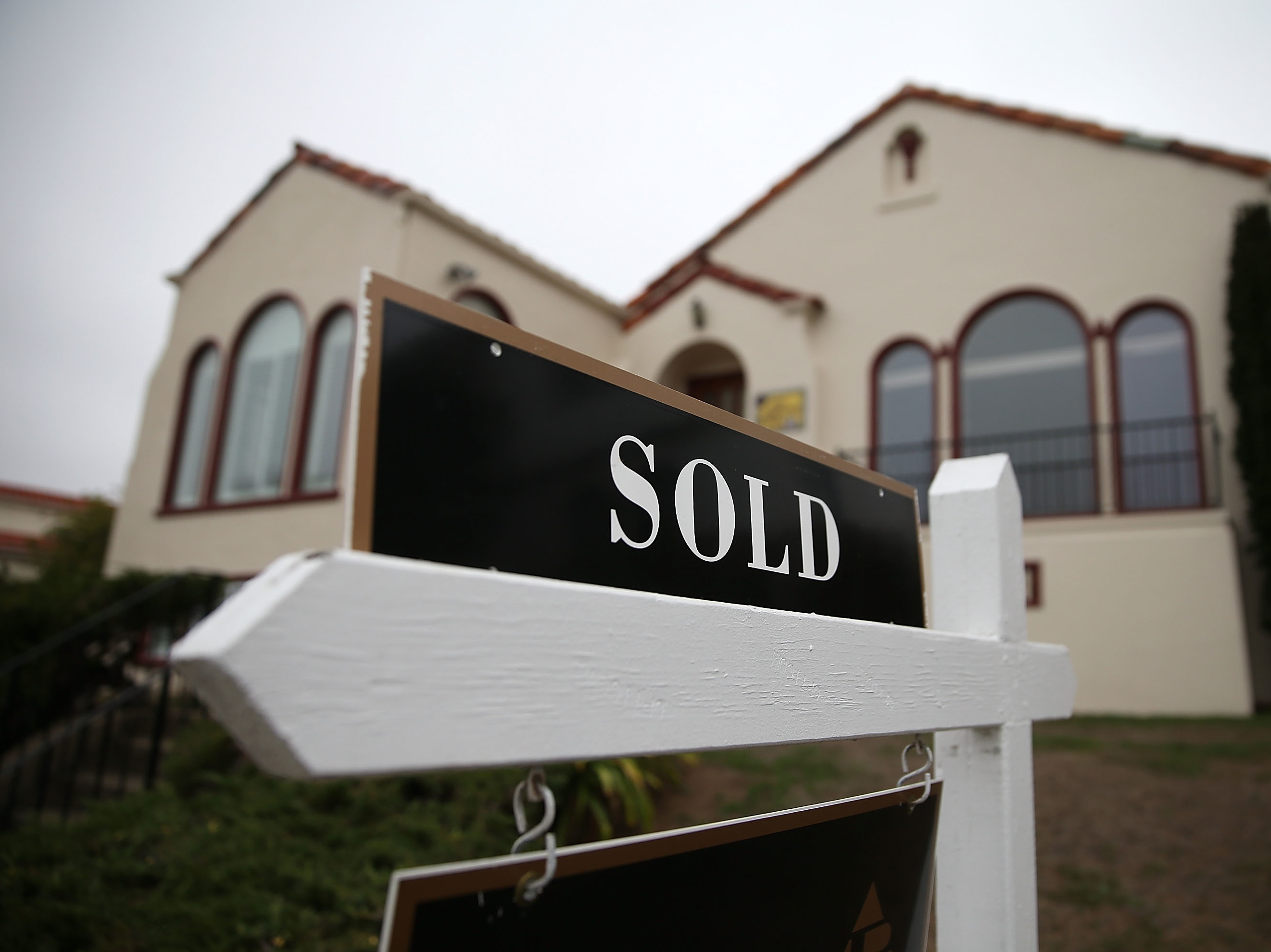 caption: Sales of previously owned homes jumped more than 20% in September from a year earlier, but sales of homes costing more than $1 million more than doubled.