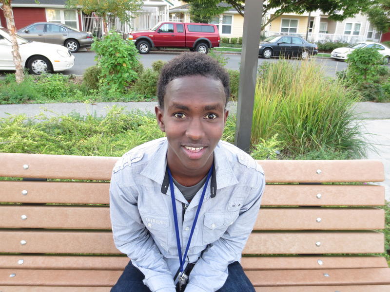 caption: Hassan Abdi, Junior, Foster High School