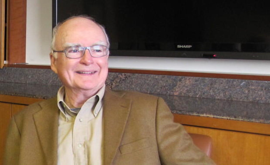 caption: William Ruckelshaus in a 2012 file photo. Ruckelshaus was named a Presidential Medal of Freedom recipient in 2015.