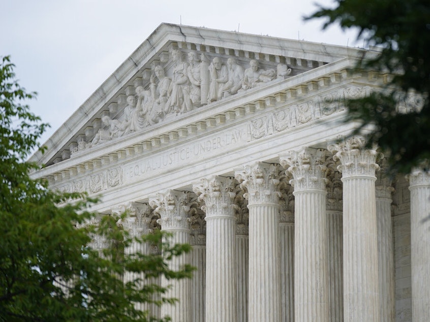 caption: The U.S. Supreme Court building in Washington.