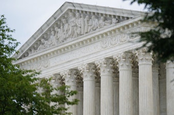 caption: The U.S. Supreme Court building in Washington.