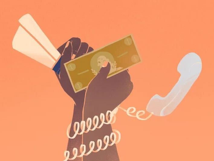 caption: Scammers usually rely on phone calls to try to con their victims.